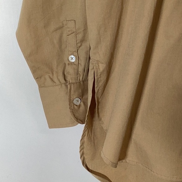 Anthropologie MAEVE The Bennet Buttondown Shirt Camel Size Small - Picture 11 of 16